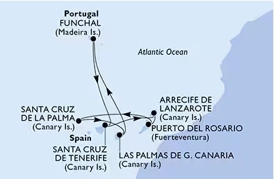 cruise route map