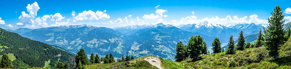 Tyrolean mountain range & Zillertaler Valley