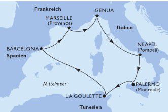 thanksgiving cruise route map