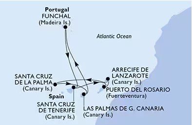 cruise route map