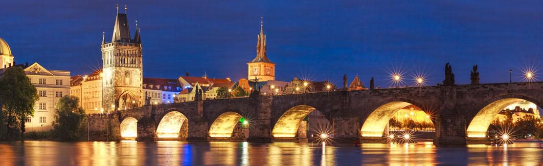 Prague at night